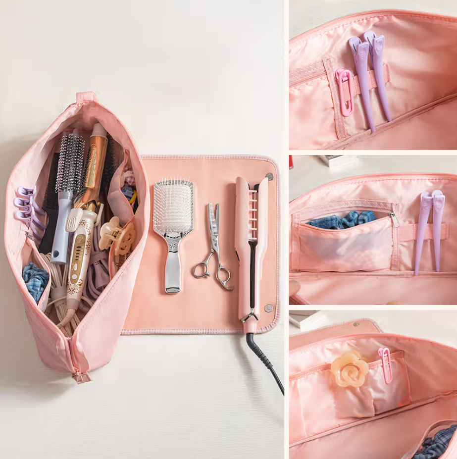 Sac pour accessoires de coiffure